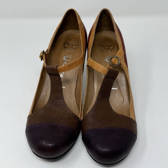 jeffrey campbell womens colorblock leather Maryjane anthropologie US 9 flapper - Picture 4 of 16